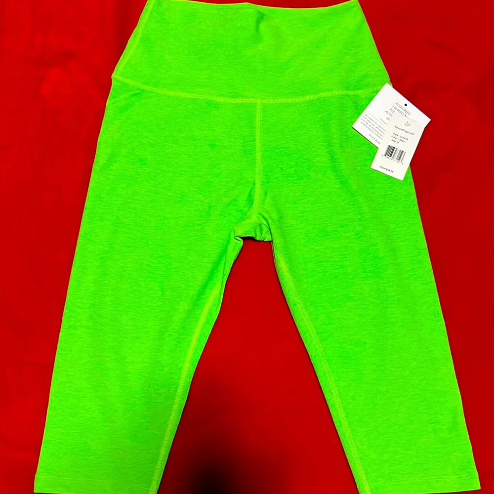 Beyond yoga pants color is Limeh  classic chic active lifestyle clothing